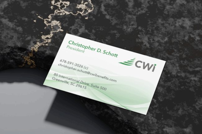 CWI Benefits Business Cards
